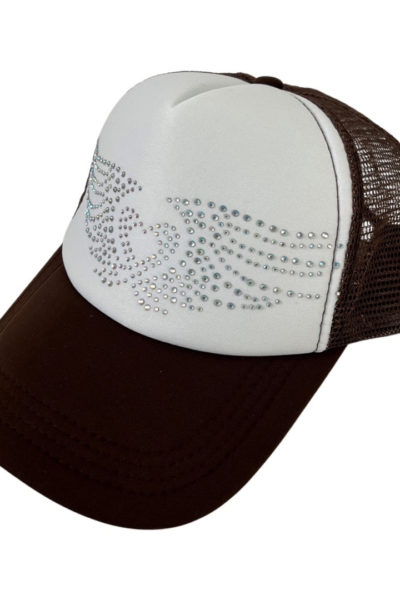 Brown trucker cap angel